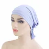 Turban intérieur élastique Modal, chapeaux pour femmes musulmanes, Bonnet Hijab doux, islamique, couleur unie, Foulard, perte de cheveux, Bonnet de chimio