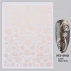 Kerstnagels Stickers Decals 3D Rose Gouden Sneeuwvlok Elanden Patroon DIY Decoratie Nail Art Tools Accessoires voor Dames Meisjes Kinderen