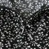 Юбки 2022 Лето модные дерево листья перочки черные короткие женские шикарные каскадные мини -юбки с высокой талией.