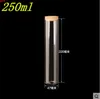 47*220mm 250ml Glass Bottles Vials Jars Test Tube With Cork Stopper Empty Transparent Clear 2pcs/lotgood qty