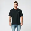 Männer T-Shirts Stilvolle Druck Tops Fitness Herren Baumwolle T-shirt Kurzarm Muscle Jogger Bodybuilding Männliche Gym Kleidung Lose T-shirt