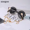 선글라스 트렌디 한 레트로 체인 2021 클래식 라운드 프레임 홀더 목걸이 태양 안경 디자이너 안경 UV400