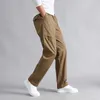 Men Pants Casual Cotton Long Straight Joggers Summer Autumn Outdoor Fashion Breathable Loose Trousers Large Size 5XL 210715