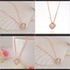 Colliers Pendentifs Drop Delivery 2021 Charme S Cube Clavicule Chaîne Pendentif Femmes Mode Alliage Diamant Collier Bijoux Yiwu Qfthk