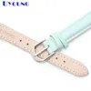 Äkta läderarmband 14mm 16mm 18mm 20mm Soft Watch Band Simple Watch Strap Womens Watchband Blue Color H0915