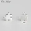 Stud Stainless Steel Jigsaw Earrings For Women Girls Fashion Minimalist Puzzle Earings Party Jewelry Accessories Bijoux Dale22