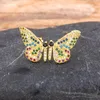 Moda 28 estilos Lindo Rhinestone Rainbow Color Butterfly Stud Pendientes para Mujeres Girls Fiesta Boda Joyería Regalos