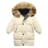 Manteau chaud pour enfants garçons veste pour filles espace brillant plus velours fille garçon long hiver pardessus enfants 3-10T 211027