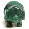 2.36 inch Hoogte Natuurlijke Groen Aventurijn Quartz Pig Pet Figurines Crystal Healing Reiki