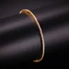 2 mm5 mm kubieke zirkonia van 789 inch tennis armband koper sieraden whitegold vergulde bangle H09037320979