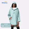 Long Waterproof Raincoat Woman Silver Outdoor Motorcycle Trench Coat Rain Poncho Jacket Camping RainWear Hiking Rain Clothing