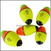 Sport Utomhus Fiske Aessories 1pc Lysande Flytande 40g-100g Skum Float Red Green Led Night Electronic Head Anti-Collision Light Bobbbe