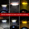 H4 BA20D Moto Led Motorrad Scheinwerfer Lampen CSP Objektiv Moto 6000LM Hallo Lo Lampe Roller Zubehör Nebel Lichter Weiß bernstein 6000K