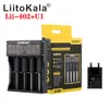 Liitokala Многофункциональный 18650 Зарядное устройство 2 Lii-100b LII-100 Lii-202 Lii-402 6650 16340 RCR123 14500 LifePO4 1.2V Ni-MH Аккумуляторные батареи