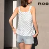 Fashion Polka Dot Summer Tank Top Casual Sleeveless Backless Streetwear Female Tops Camisoles Plus Size W184 210526