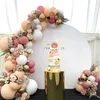 Morandi Color Balloon Łańcuch Zestaw Urodziny Party Wedding Year Decoration Supplies Macaron Ballon Kombinacja 211216