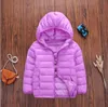 Kids Down Coat Designer Boy Kläder Tjej Hooded Outwear Höst och Vinter Barnkläder Klassisk jacka 110-160 cm