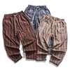 Calças masculinas de linho harém masculinas cintura elástica sólida streetwear joggers 2021 folgadas calças casuais de virilha baixa