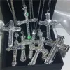 20 style Handmade Hiphop Big Cross pendant 925 Sterling silver Cz Stone Vintage Pendant necklace for Women men Wedding Jewelry
