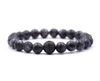 gioielli di fili 8mm Set di braccialetti di perline rotonde con pietre preziose Pietra naturale Micro zircone Cure Crystal Elastico per uomini e ragazze Stretch buona fortuna yoga