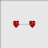 Charm Küpe Takı Tasarımcısı Kadın Için 925 Sier İğne Kalp Üst Lüks Sevgili Küpe Tasarım Retro Basit Tedarik Damla Teslimat 2021 4iuw7