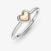 2021 حلقة يوم الأم 925 المجوهرات الفضة الاسترليني القبة الذهبي حلقات القلب للنساء