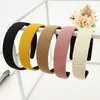 Fashion Women Wide Side Headband Hairband Fresh Candy Color Summer Headwear Casual Turban Shading Hair Accessories