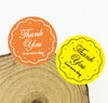 360 Stück gemischte gelbe/rosa DANKE-Design-Aufkleber, 27 x 27 mm, 2,7 x 2,6 cm, Lebensmittelsiegel, Geschenkaufkleber für Hochzeitsgeschenk, Kuchen, Backen, Versiegelung