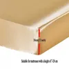 Accueil Textile Satin Soie Drap de lit Standard Imiter Soie Drap-housse King Queen Twin Full USA UK Taille Matelas Slip 210626