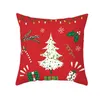 Christmas Fronha Capa de Impressão Coxim Capa Papai Noel Deer Cintura Apoio Home Fronha Decoração Decoração Suprimentos T2I53004