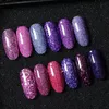 Nagelgel t-tiao klubb 7 ml holografisk lila glitter UV Polish Rainbow Super Shine Shimmer Manicure Soak Off Art Lack