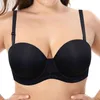 Yandw Kobiety Biustonosz Brassiere Underwire 32 34 36 38 40 42 44 B C C D E F G H Czarny Brasy Push Up Seksowna Bielizna Seksowna Bielizna 211110