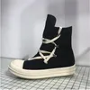 High Top Men Women Dark Zipper Geometric Canvas Short Boots Casual Board Shoes Black White