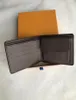 famous designer brand leather wallet, men's short wallet fashion classic wallet and wallet box