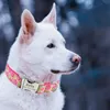 Colliers pour chiens laisses petit moyen grand collier personnalisé fleur personnalisé gravé nom étiquette d'identification