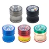 Spice Herb Smoking Grinder With Dice Nice 4 Layers Thick Diameter 63mm 5 Color Zinc Alloy Tobacco Crusher Herb Grinders Gift