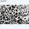 Vrouwen Vintage Leopard Print Dubbele Zakken Casual Slanke Shirt Jurk Vrouwelijke Chique Breasted Bow Bevindt Sjerpen Vestidos DS8137 210420