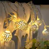 Guirlande Lumineuse LED Boule Marocaine Guirlande Lampe Salle De La Chaîne Fée Jardin De Noël De Mariage Fête Halloween Décoration Extérieure 211104