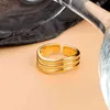 Jea.Angel Koreaanse versie 925 zilveren minimalistische onregelmatige open verstelbare ring voor vrouwen concave brede sieraden cadeau-accessoires G1125