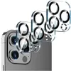 iPhoneの3D強化ガラスカメラスクリーンプロテクター14 13 Pro Max 12 Mini 11スマート携帯電話プレミアムカメラフィルムフィルムレンズ付き小売パッケージボックス