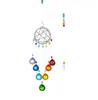 Dream Catcher Ornament Pendants With Colorful Crystal Ball Prisms Indoor Outdoor Garden Rainbow Maker Decorations