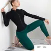 Melody Yoga Jacket Hoodie Workout Zipper Gym Kvinnor Fitness Sweatshirts Sport Skjortor Långärmad Tight