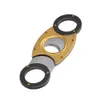 New Hot FOCUS Cigar Cutter Stainless Steel Guillotine Smooth Double Cut Blade 62 Ring Metal Cuban Durable Cigar Cutter Knife