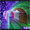 Evento material festivo entrega 2021 304 LED Fairy Christmas Outdoor Icicle Wedding Garden Party Party Home Curtain Decoration String Lights