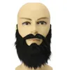 2021 fausse barbe noire fausse moustache déguisement fausse barbe noire Halloween fête masques accessoires de bal pour Cosplay