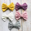 Bébé Cheveux Accessoires BB Clips Barrettes Accessoire Enfants Enfants Nylon Grands Arcs Bowknot Filles Pinces À Cheveux Mignon 6 Couleur