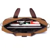 Men's Briefcase Genuine Leather Cow Laptop Casual Travel Shoulder Bags