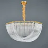 Postmodern Light Luxury Chandelier Restaurang Lamp Crystal Nordic Villa Vardagsrum Hushåll Enkel