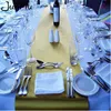 5PCS Satin Table Runners Wedding Party Event Decor Supply Fabric Chair Sash Bow Cover cloth 30cm*275cm 210628