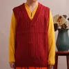 Suéteres masculinos Lama Monk Roupos Tibetano Dongbo Sweater de manga comprida Sweater Winter Pluxh Térmica